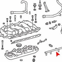 Mercedes R107 W126 420SEL 560SEC 560SEL 560SL Vacuum Hose Uro 1160942582 SET 2