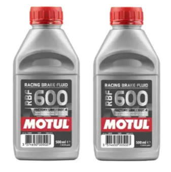 Motul RBF 600 FL Fully Synthetic DOT 4 Racing Brake Fluid (2 x 0.5L)