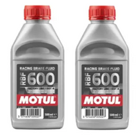 Motul RBF 600 FL Fully Synthetic DOT 4 Racing Brake Fluid (2 x 0.5L)