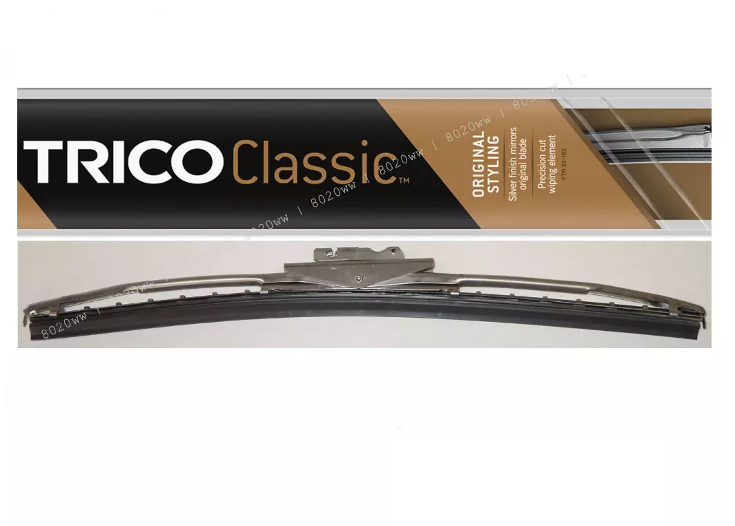 Trico 33-111  Classic Wiper Blade  Antique Vintage Styling - Silver Finish (11