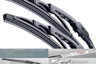 Set Of 2 Bosch Wiper Blades Direct Connect 40524 & 40518 (24" & 18")