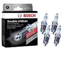 Set of 4 Bosch OE Fine Wire Double Platinum Spark Plugs For BMW.