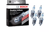 Set of 4 Bosch OE Fine Wire Double Platinum Spark Plugs For BMW.