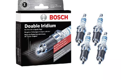 Set of 4 Bosch OE Fine Wire Double Platinum Spark Plugs For BMW.