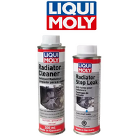 Set Of Liqui Moly Radiator Stop Leak 250ml Can & Cleaner 300ml.