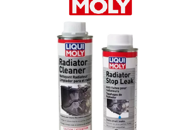 Set Of Liqui Moly Radiator Stop Leak 250ml Can & Cleaner 300ml.