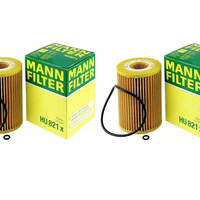 Set of 2 Mann Pair Engine Oil Filters HU821x For Mercedes