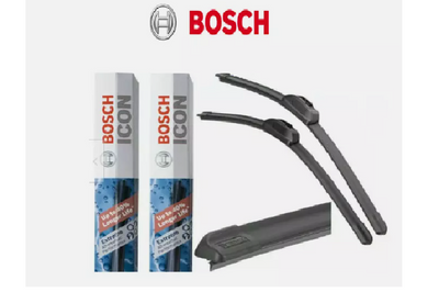 Set Of 2 Bosch Icon Beam Windshield Wiper Blades Front 17A  (17")