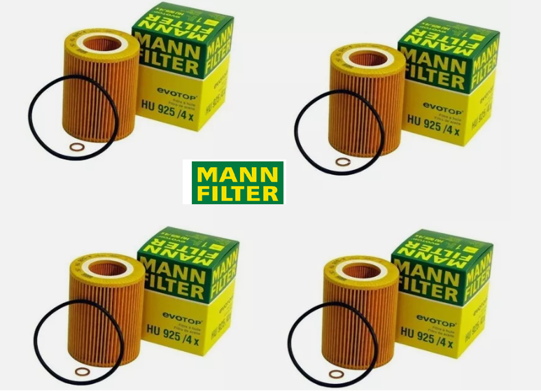 Set of 4 Engine Oil Filter Mann OEM HU925/4X