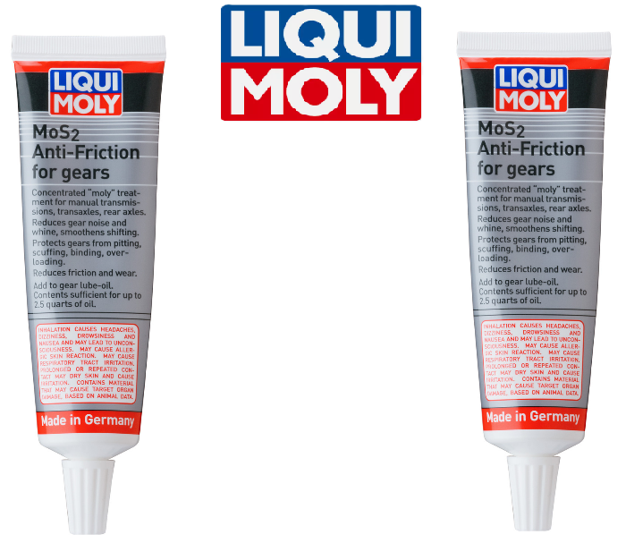 Set Of 2 Liqui Moly Anti Friction MOS2 Gear treatment additive.