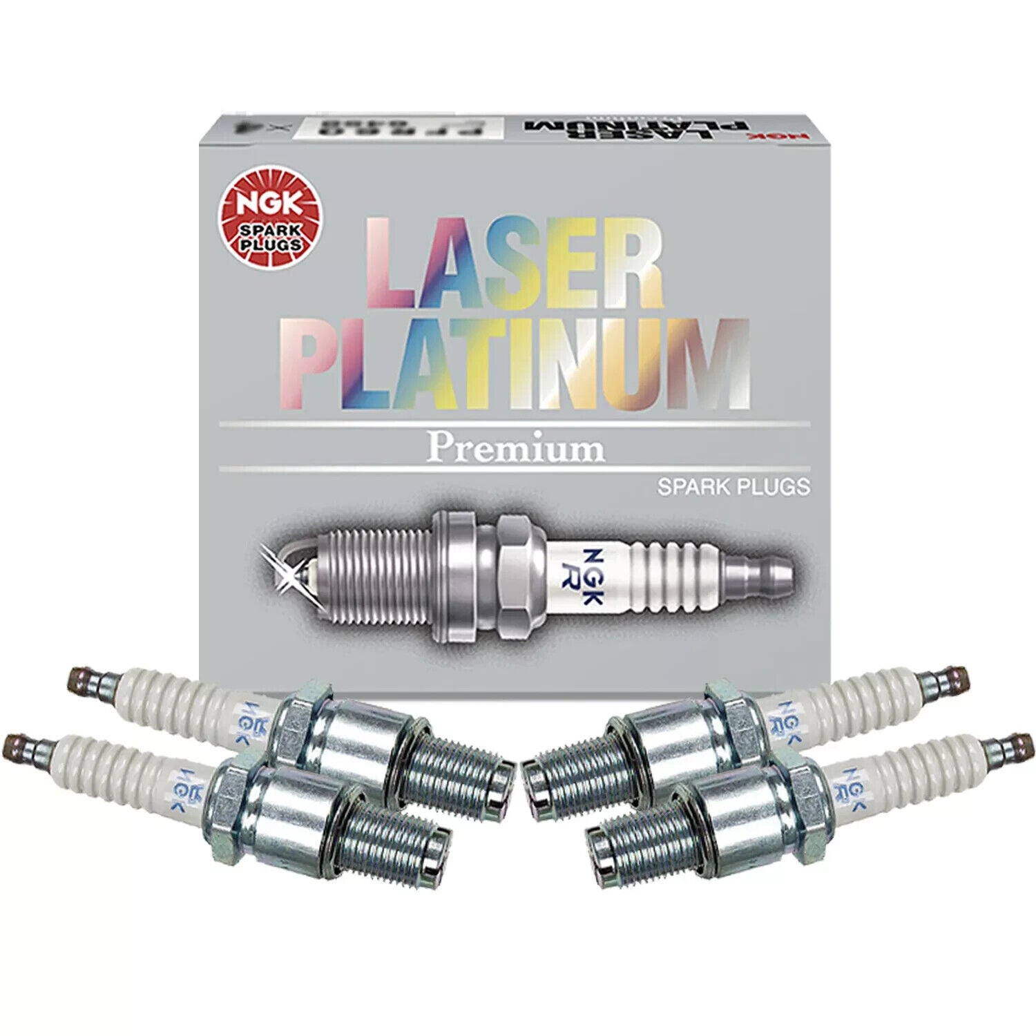 NGK Laser Platinum Spark Plugs 5255 BUR9EQP(Set Of 4)