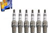 Set Of 6 Bosch Nickel with Copper-Core Spark Plug.