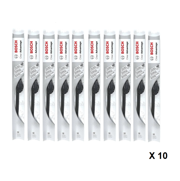 Set Of 10 Bosch Clear Advantage Wiper Blades 19CA (19