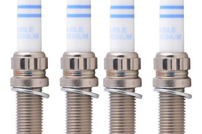 Set of 4 Bosch OE Fine Wire Double Platinum Spark Plugs For BMW.
