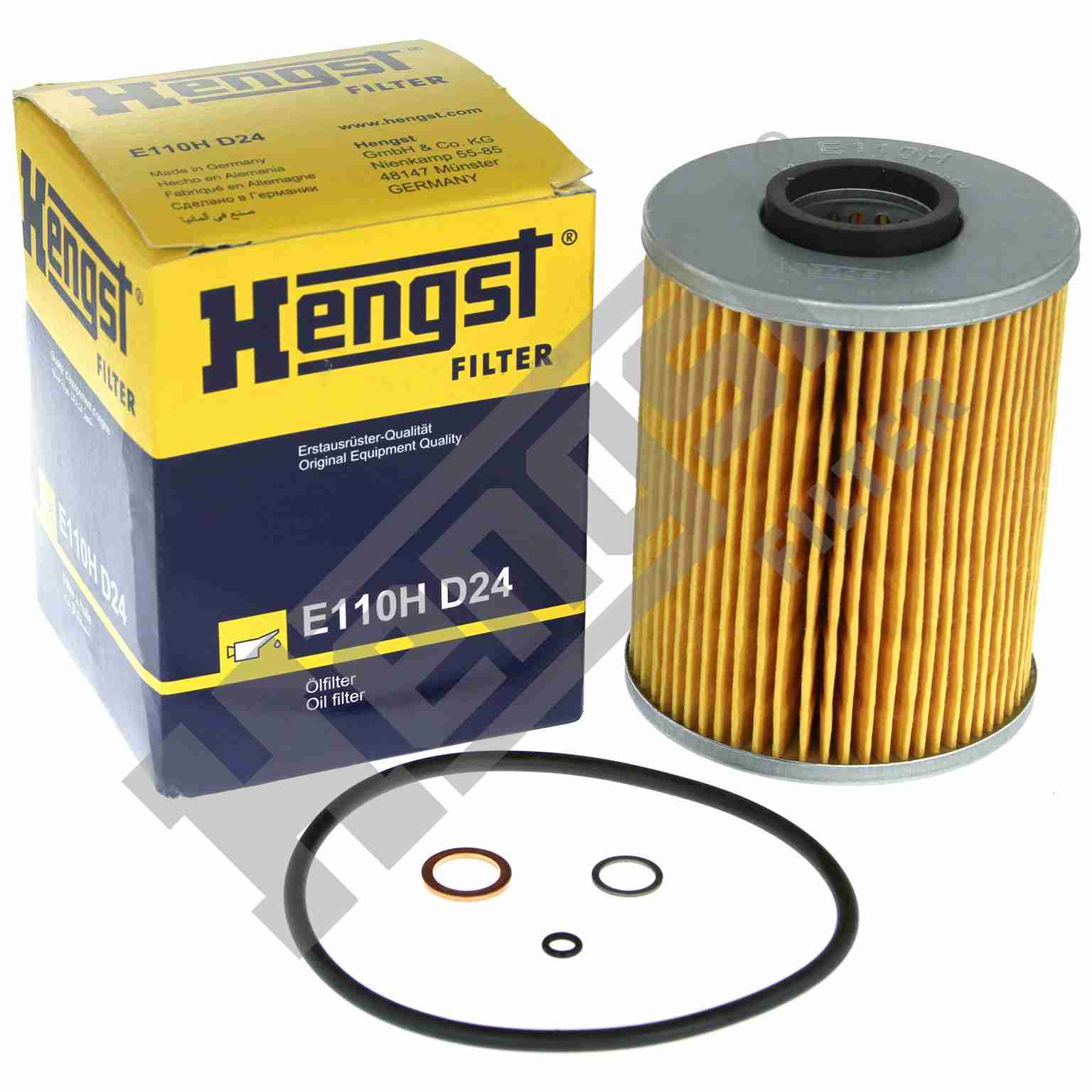 Oil Filter Kit Hengst  E110HD24 For BMW