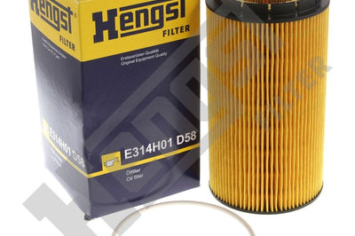 Engine Oil Filter Hengst E314H01D58.