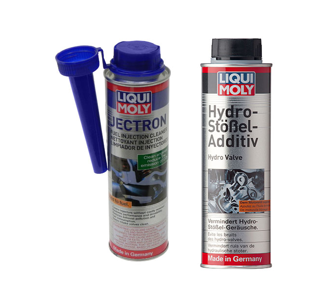 Liqui Moly Hydraulic Lifter Additive & Jectron Fuel Injection Cleaner.