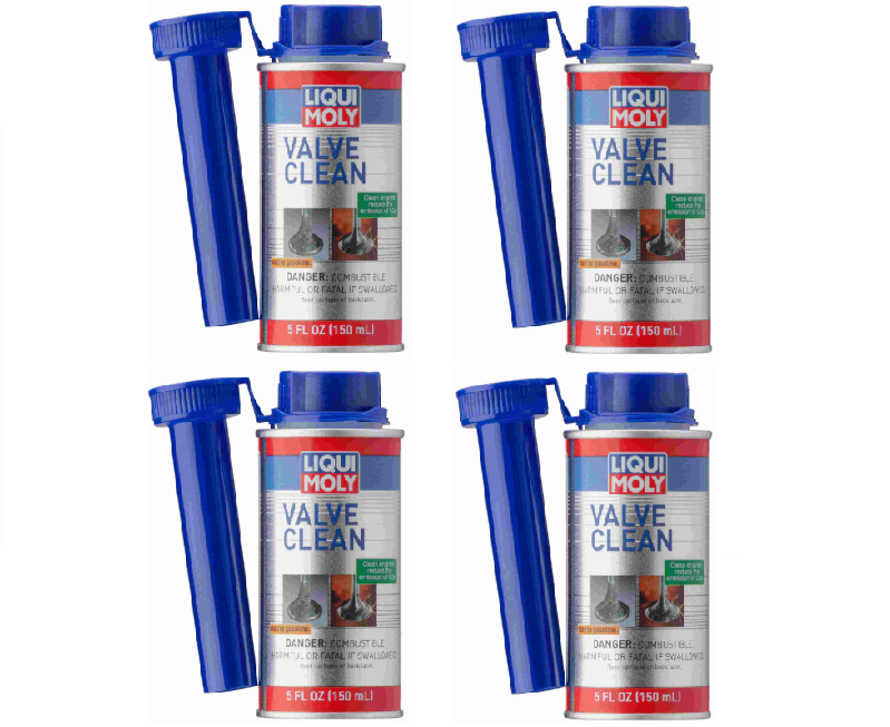 Set Of 4 Liqui Moly Valve Clean 150ml Cleaner Fuel Additive LM 2001