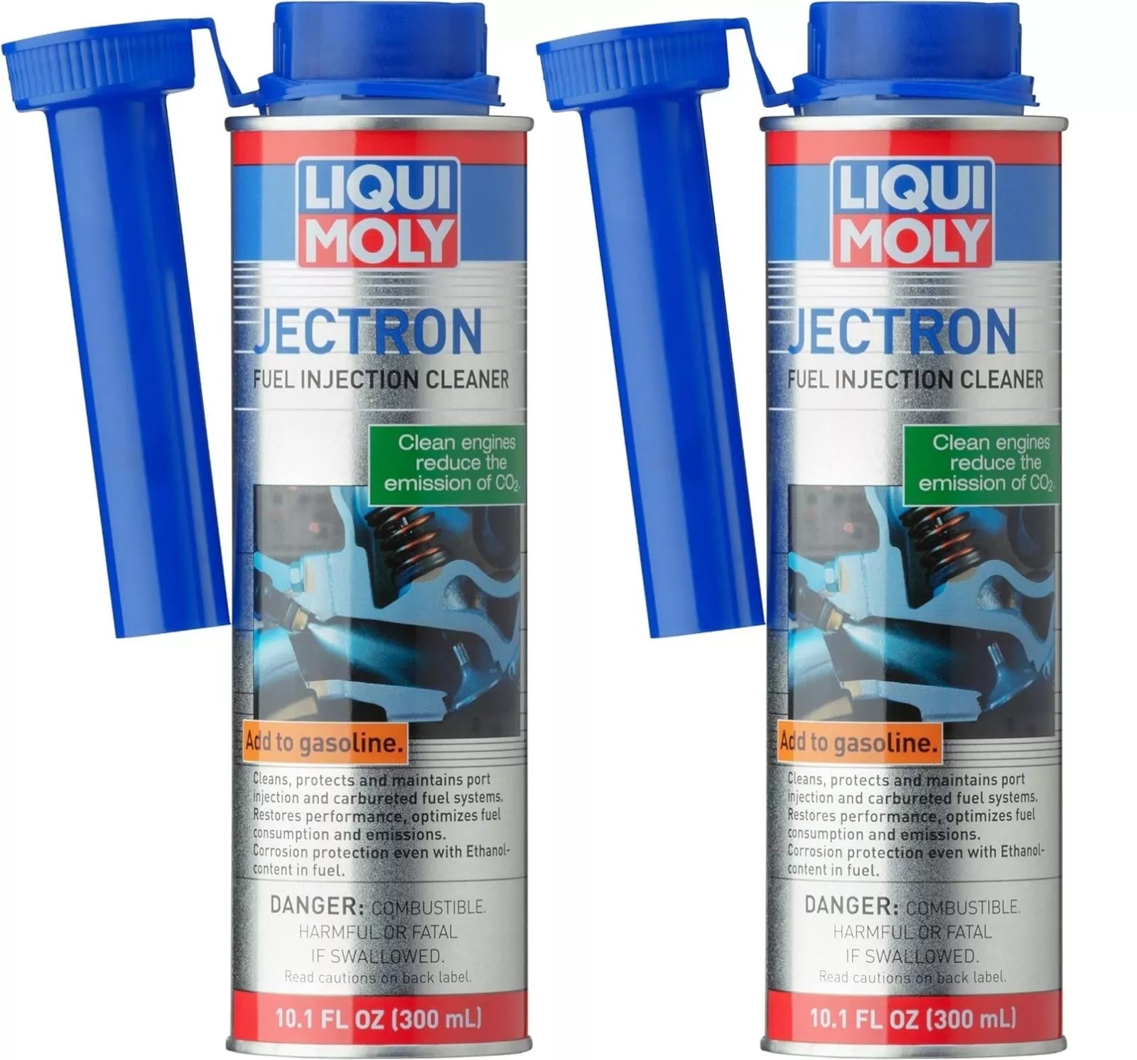 Set Of 2 Liqui Moly Jectron Fuel Injection Cleaner 300ml - Gasoline Additive.