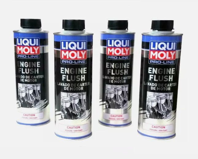 Set Of 4 Liqui Moly Pro-Line Motor Oil Engine Flush 500ml.