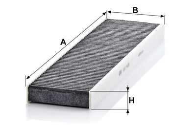 Air Filter Carbon Panel Cabin CUK 4436 MANN OEM - Universal Flash Supply