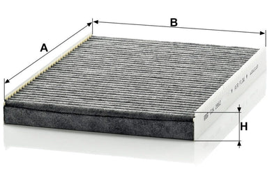 Air Filter Charcoal Mann CUK2862 (Cabin Air Filter) - Universal Flash Supply