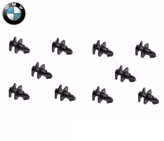 BMW GENUINE E32 E34 Plastic Rivets for Windshield Wiper Cover Panels Set of 10 - Universal Flash Supply