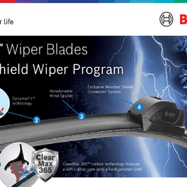 BOSCH ICON BEAM Wiper Blade 19A (19") - Universal Flash Supply