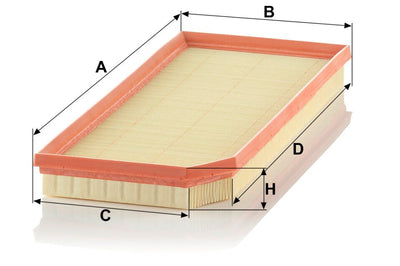 Engine Air Filter Mann Filter OEM C41110 For Audi, Volkswagen