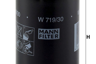 MANN FILTER Engine Oil Filter W 719/30