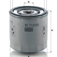 Mann-Filter Engine Oil Filter W 712/95