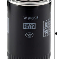 OEM Mann-filter W940/25 Spin-on Oil Oilter