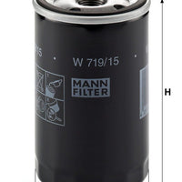 Oil Filter MANN OEM W719/15 For BMW